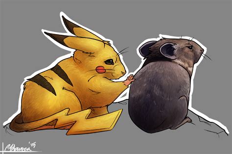 Pika And Pikachu By Ligers Mane On Deviantart