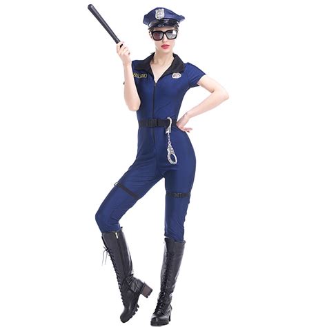 2017 New Sexy Police Officer Costume Uniform Halloween Adult Sex Cop