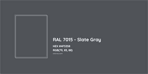 RAL Slate Gray Complementary Or Opposite Color Name And Code