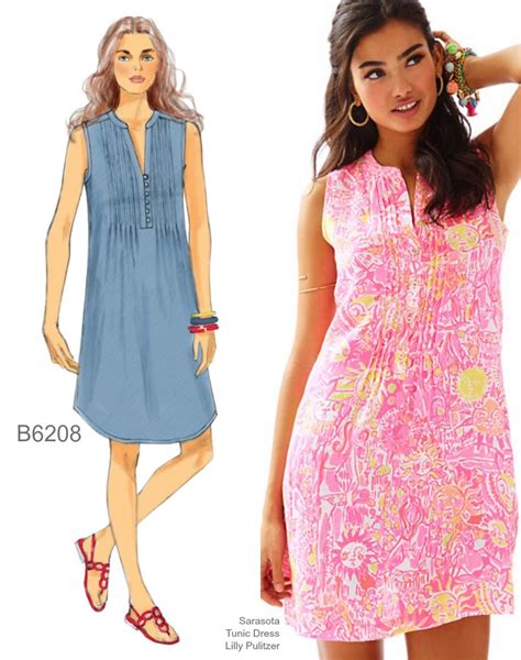 Sew The Look Butterick B6208 Pintuck Dress Sew The Look