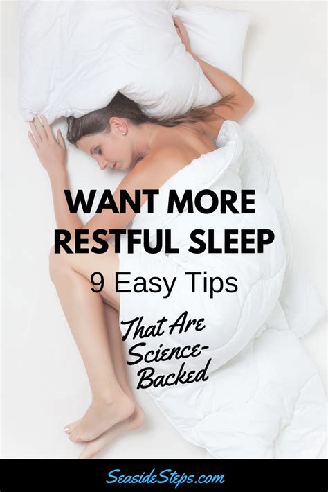 are you struggling to get a night of restful sleep if you want a more restful sleep then follow