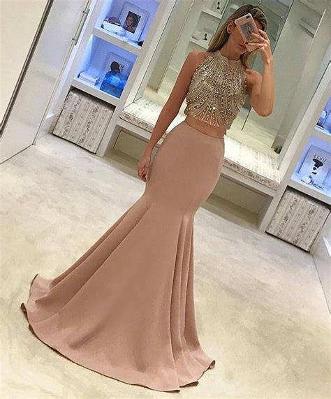 two-piece-prom-dress,-2017-prom-dress,-mermaid-long-prom-dress,-gorgeous-formal-evening-dress-on