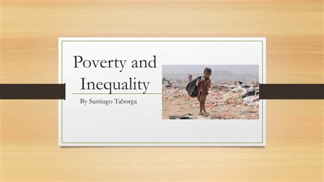 An Overview Of Poverty And Inequality Youtube
