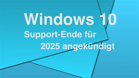 Windows 10 Support Ende Von Microsoft Angekündigt Michlfranken