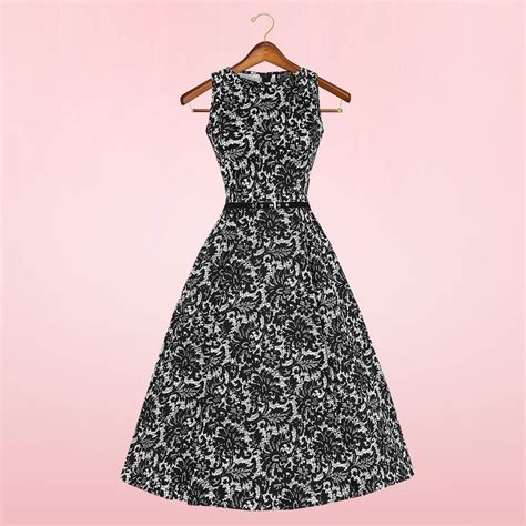 Glamorous Lace Black Audrey Hepburn Dress By Lady Vintage Notonthehighstreet Com