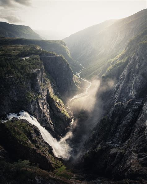 Vøringfossen Norway There Should Be Another Waterfall Coming From