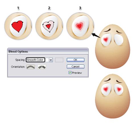 Create Comic Egg Characters Using The Blend Tool In Illustrator