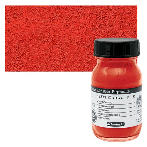 Schmincke Pigment Vermilion Red 100 Ml Jar Blick Art Materials
