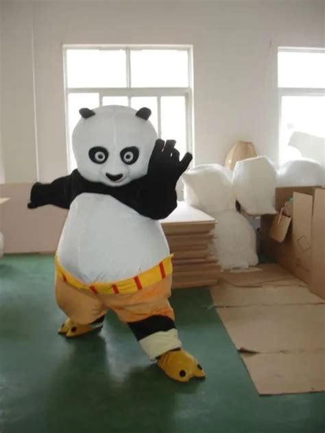 New Kung Fu Panda Mascot Costume Cosplay Party Fancy Dress Suits Adult