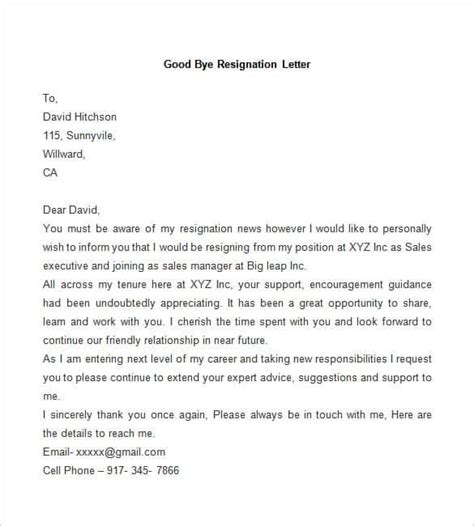 resignation letter templa
te word  ipages