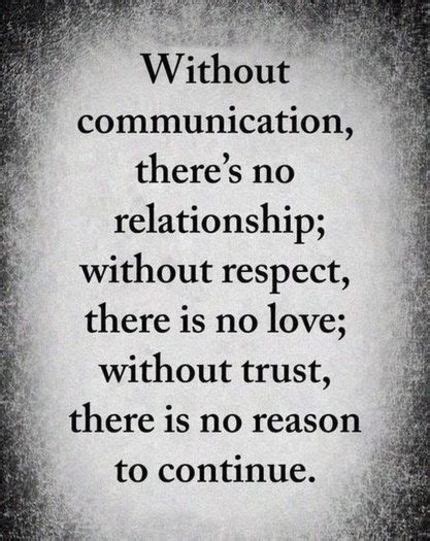 Without Communicationtheres No Relationship Wisdom Quotes Love