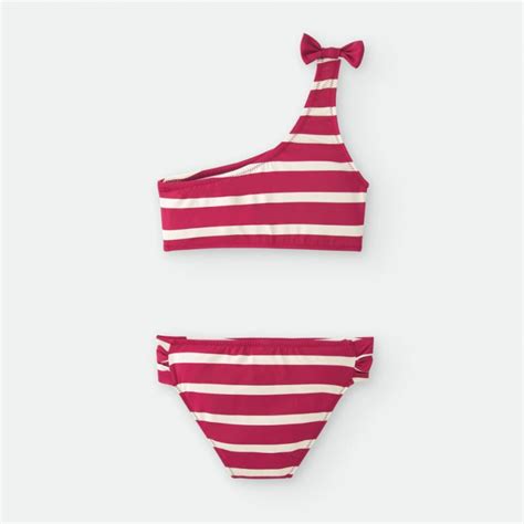 A Marinero Rayas Roja Bikini Lycra NiÑa R380807 Tienda Moda Infantil