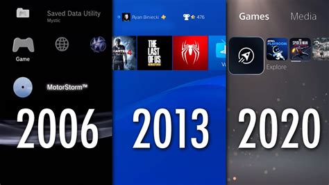 Ps5 Ui Vs Ps4 And Ps3 Features And Differences Over The Years Youtube