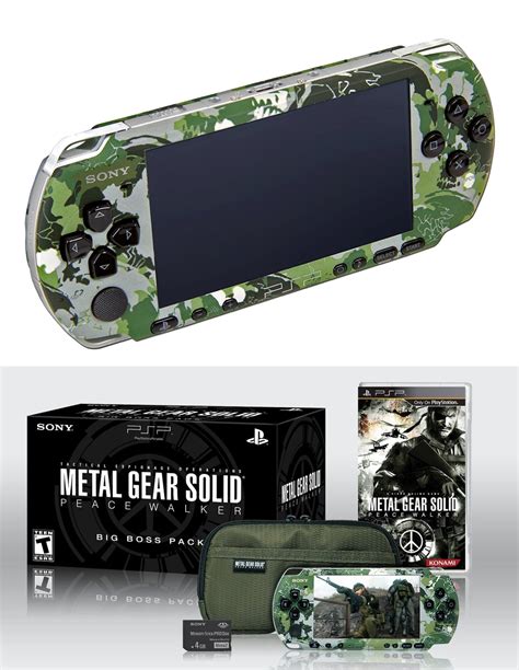 Psp Metal Gear Solid Peace Walker Big Boss Bundle Pack