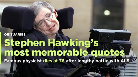 Stephen Hawkings Most Memorable Quotes Video