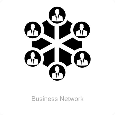 Premium Vector Business Network And Networking Icon Concept
