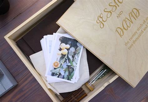 12x12 Wooden Photo Album Box Wedding Album Personalized Wooden Box Personalised Wooden Box