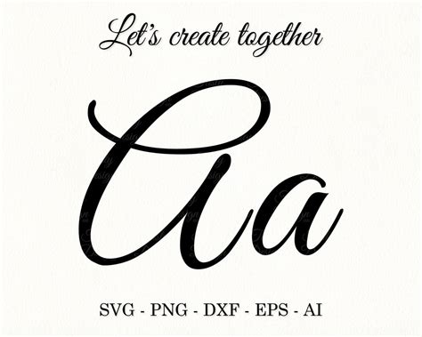 Wedding Font Letters Svg Cursive Font Svg Wedding Alphabet Svg Etsy