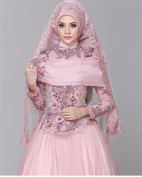 gaun pengantin muslimah baju akad nikah model gaun pengantin