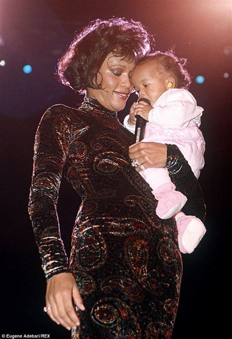 Happier Times Whitney Cradles The Infant Bobbi Back In 1993 Bobbi Kristina Brown Whitney