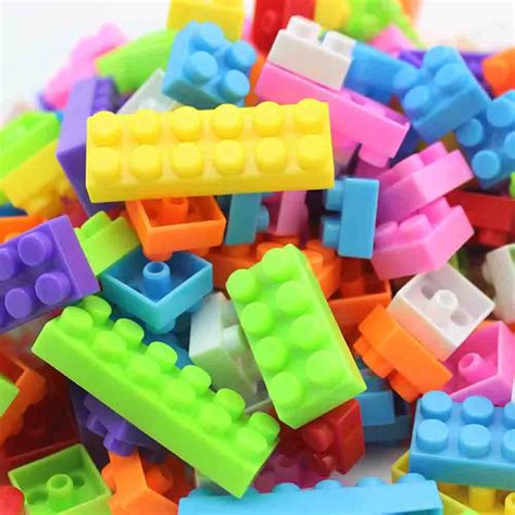 Small Plastic Building Blocks Assembling Model Building Bricks Colorful