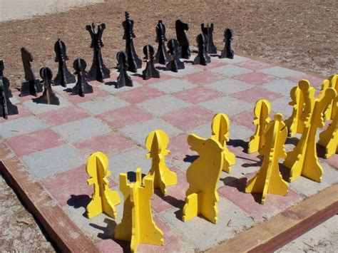 Seal each board with poly acrylic 5. Outdoor Chess - 25 Ideas and Inspirations