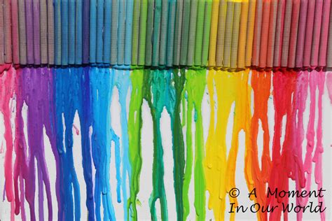 Melted Crayon Art Simple Living Creative Learning