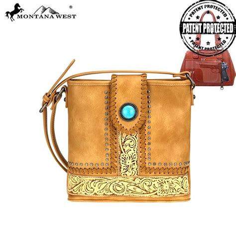 Mw716g 9360 Montana West Tooled Collection Concelaed Carry Crossbody