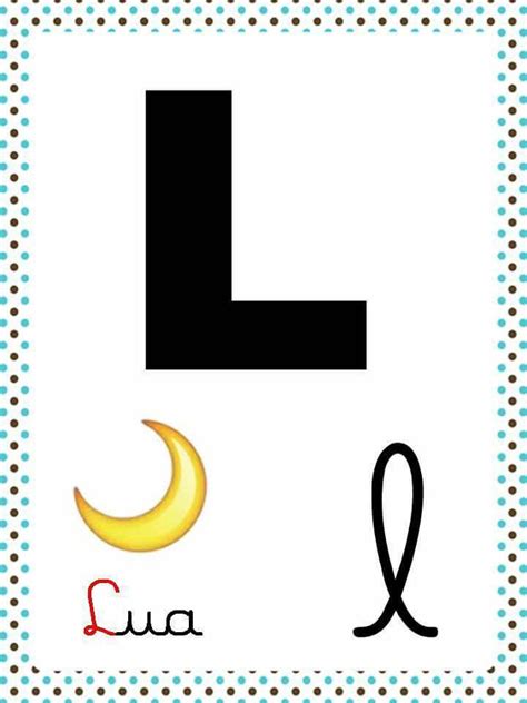 Alfabeto Com Letra Cursiva E Bastão L — SÓ Escola