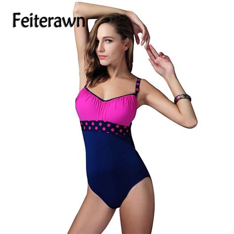 Feiterawn 2018 Summer Plus Size Swimsuit Sexy One Piece Swimwear Women