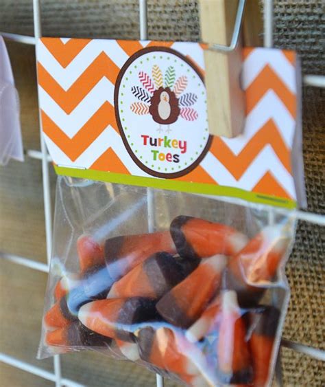 Turkey Toes Thanksgiving Party Favor Thanksgiving Turkeytoes