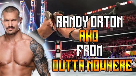 Randy Orton Rko From Outta Nowhere Compilation Youtube