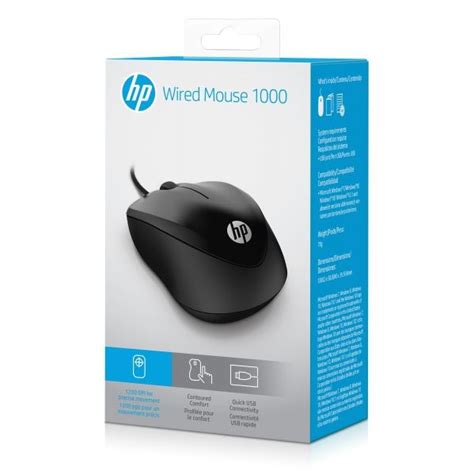 Hp Wired Mouse 1000 Optická Myš 4qm14aa Agem Computers Eshop