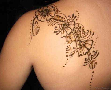 45 Lovely Henna Tattoo On Shoulder