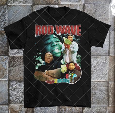 Rod Wave Vintage S Rap Tee Shirt Etsy