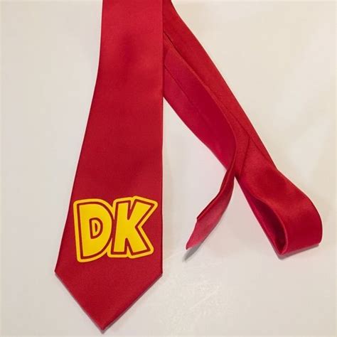 Donkey Kong Dk Necktie Neck Tie Donkey Kong Clothes Design