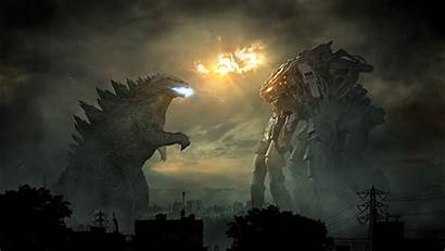 Godzilla Kaiju Sunrise Robot Monster Muto Vs