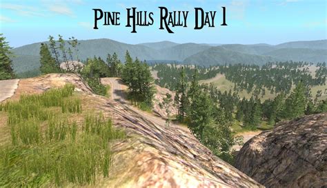МОД КАРТА Pine Hills Rally Day ДЛЯ Beamngdrive Beamng Карты