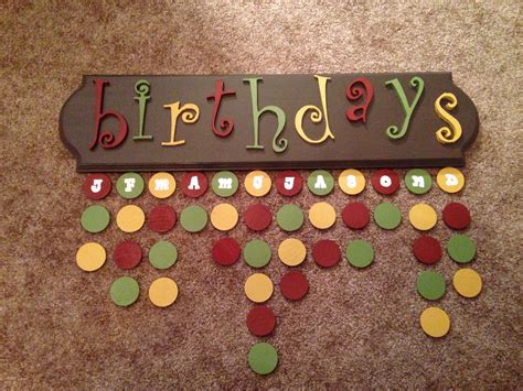 Birthday reminder board | Birthday reminder, Birthday reminder board, Crafts