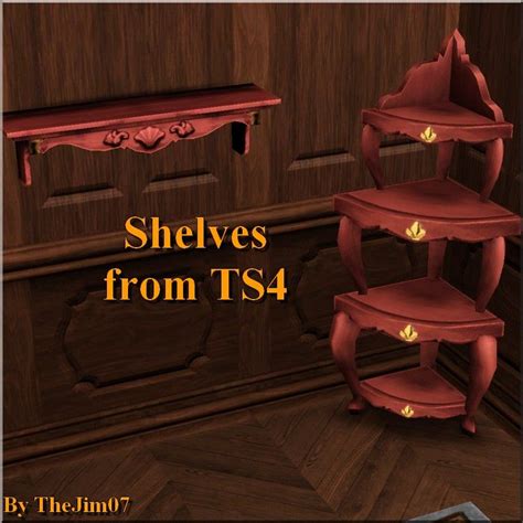 Mod The Sims Shelves From Ts4 Sims 4 Build Sims 4 Sims Cc