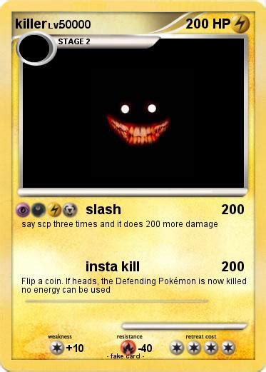 Pokémon Killer 4750 4750 Slash My Pokemon Card