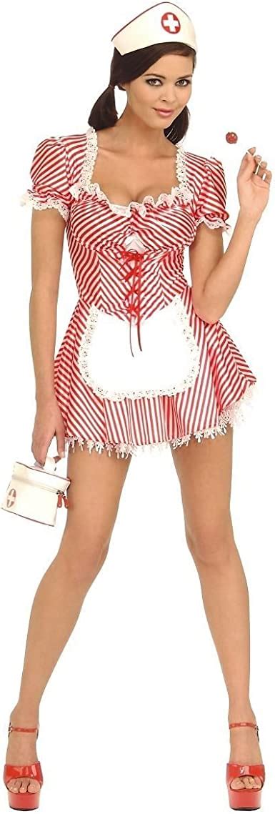 Candy Striper Disfraz De Enfermera S Talla De Vestido 6 8 Ropa Zapatos Y