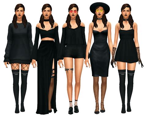 Sims 4 Maxis Match Finds — Can You Do A Dark Gothic Lookbook Please If You