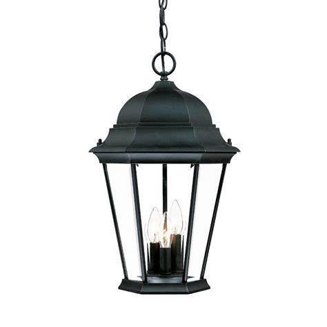 Ip44 outdoor light security home outside wall lamp glass lantern garden sconce. Acclaim Lighting Richmond Collection 3-Light Matte Black ...