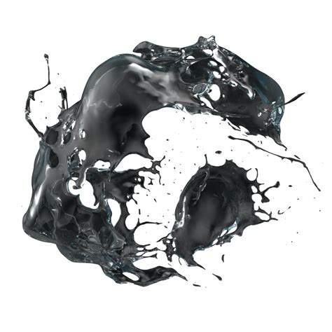 Liquid Splash On Background 3d Rendering Illustration 35321050 Png