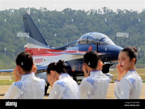 J 10 Fighter Jets Of The Bayi Aerobatic Team Of Chinese Plas Peoples