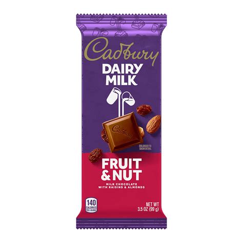buy cadbury dairy milk fruit and nut milk chocolate candy bar 3 5 oz online at desertcartindia