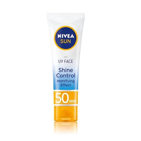 Buy Nivea Uv Face Shine Control Spf50 50ml Face Sun Cream Uv Face