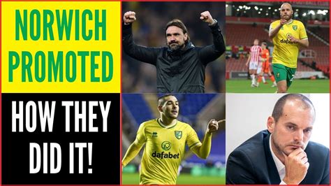 Norwich City Promoted To The Premier League How They Did It Ncfc