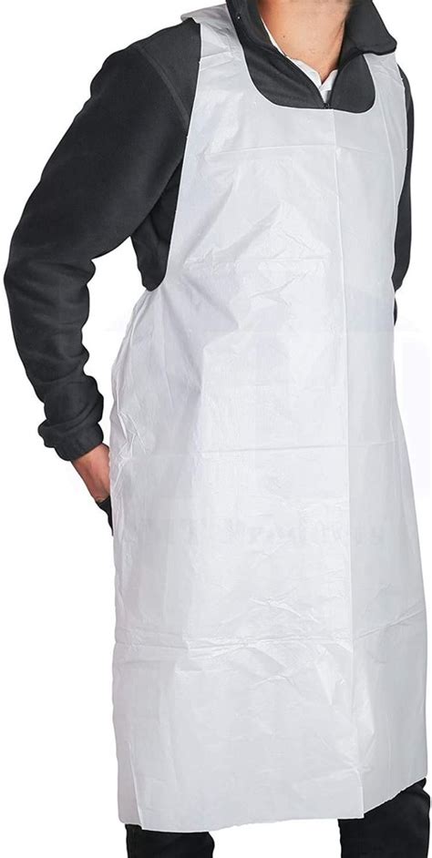 Design Plain Disposable White Plastic Apron For Safety And Protection At Rs 5piece In Jaipur